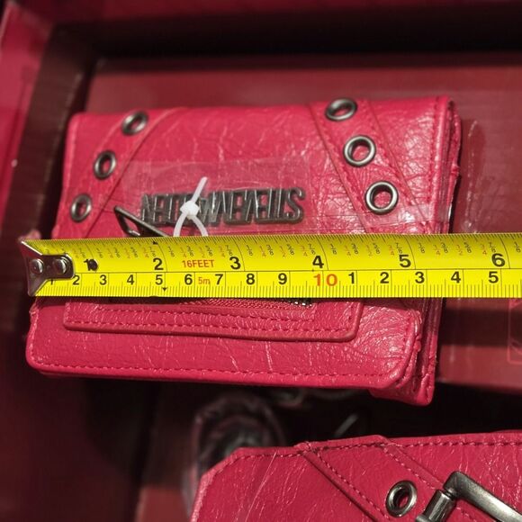 Steve Madden Bag Special Edition Red‎ Evelyn Gift Set Purse 2 Bag Straps Wallet - Picture 4 of 15